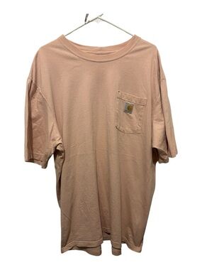 Carhartt Peach/Tan Short-Sleeve Pocket Tee